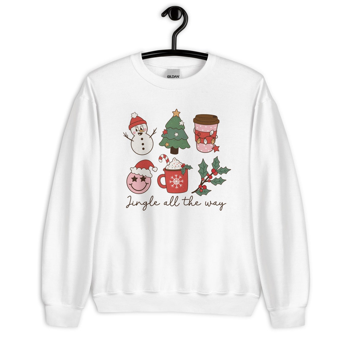 Mr Jingle Snoball Toddler Sweatshirt in Light Pink