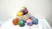 Wool dryer balls large set of 3 4 2 5 6 7 color felted polka dots laundry cat dog pet baby children pink blue green orange gray red yellow 