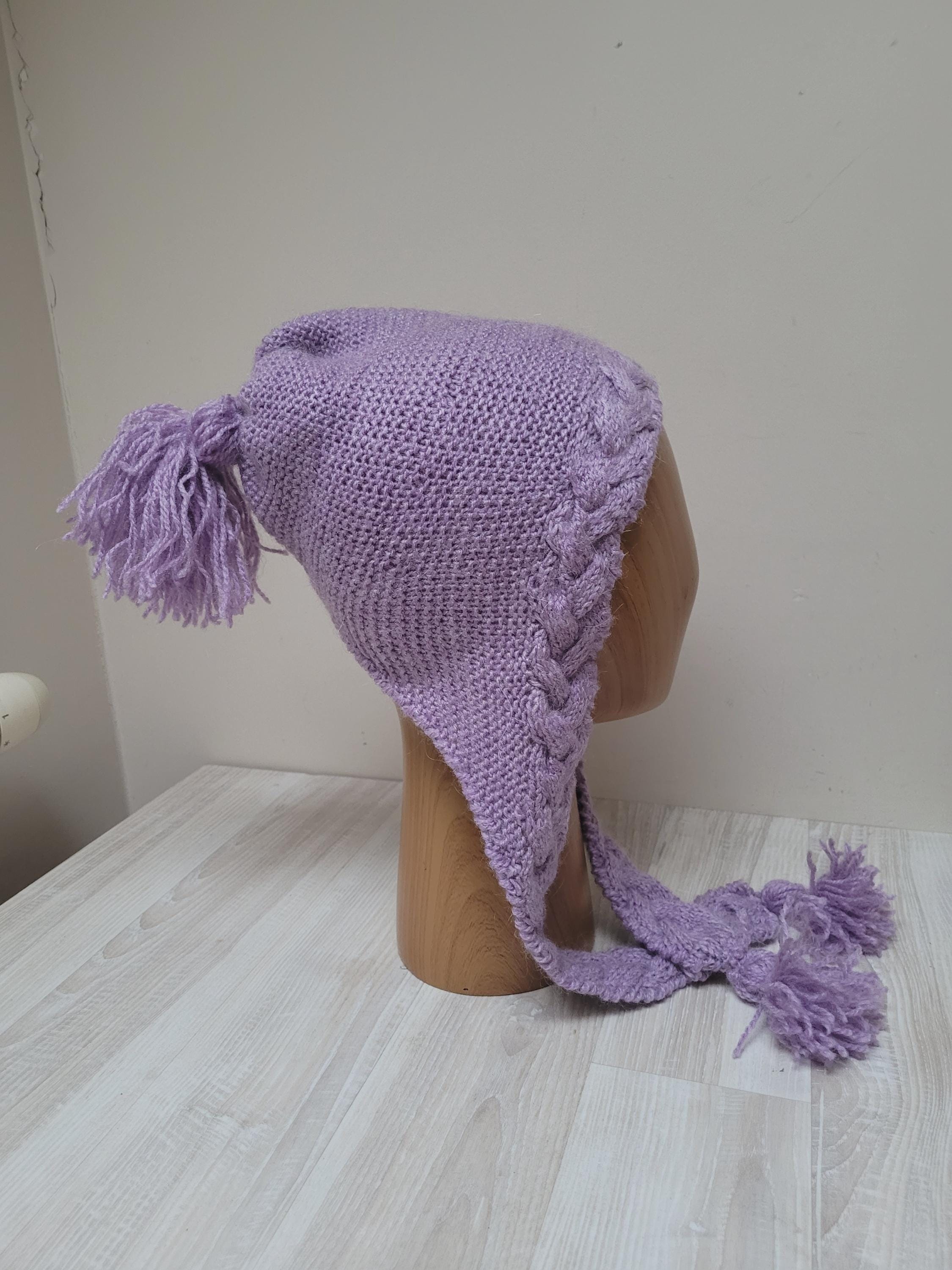 Handmade Hood with Fuzzy Ears And Braided Tassels Cat & Rabbit Ear Plush Hood: Pink White Cosplay - Etsy main image 4