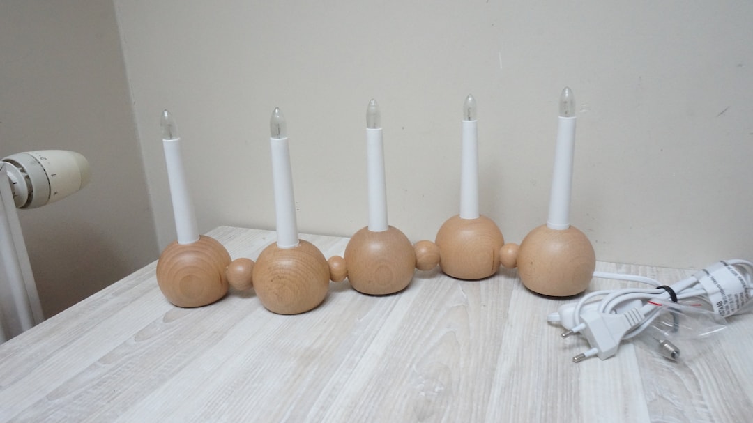 5 Lamp Christmas Swedish Ball Window Sill Electric Night Light Candle