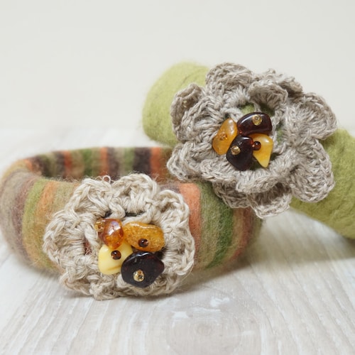 エメラルドグリーンの新作モヘアニットプルオーバーセーター、ニードル