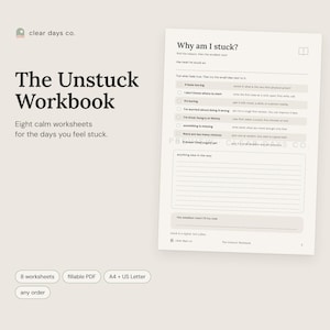 ADHD Workbook for Adults Printable, Executive Function Worksheets for Time Blindness, Fillable PDF