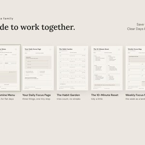 Clear Days Co. pages side by side, made to work together
