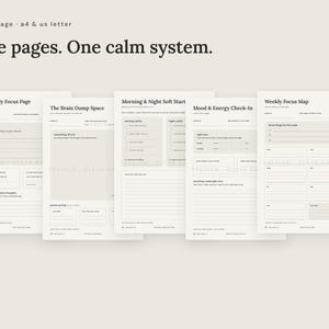 Full preview of The Clear Days Collection pages, available in A4 and US Letter