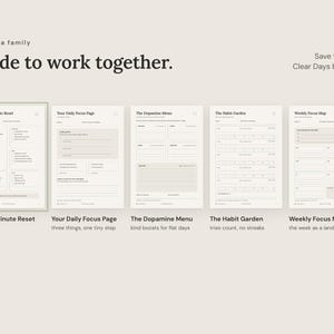 Clear Days Co. pages side by side, made to work together