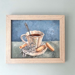 It’s always tea time!   Irish tea cup Oil painting