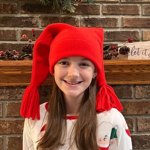 Fleece Jester Hat: Whimsical Winter Hat with Fringe