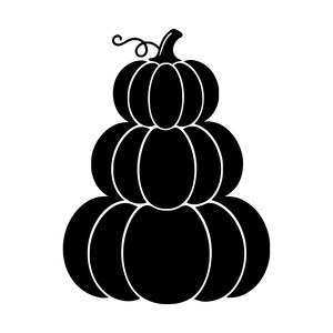 Pumpkin Stack SVG PNG | Halloween Cut File for Cricut, Silhouette (Instant Download)