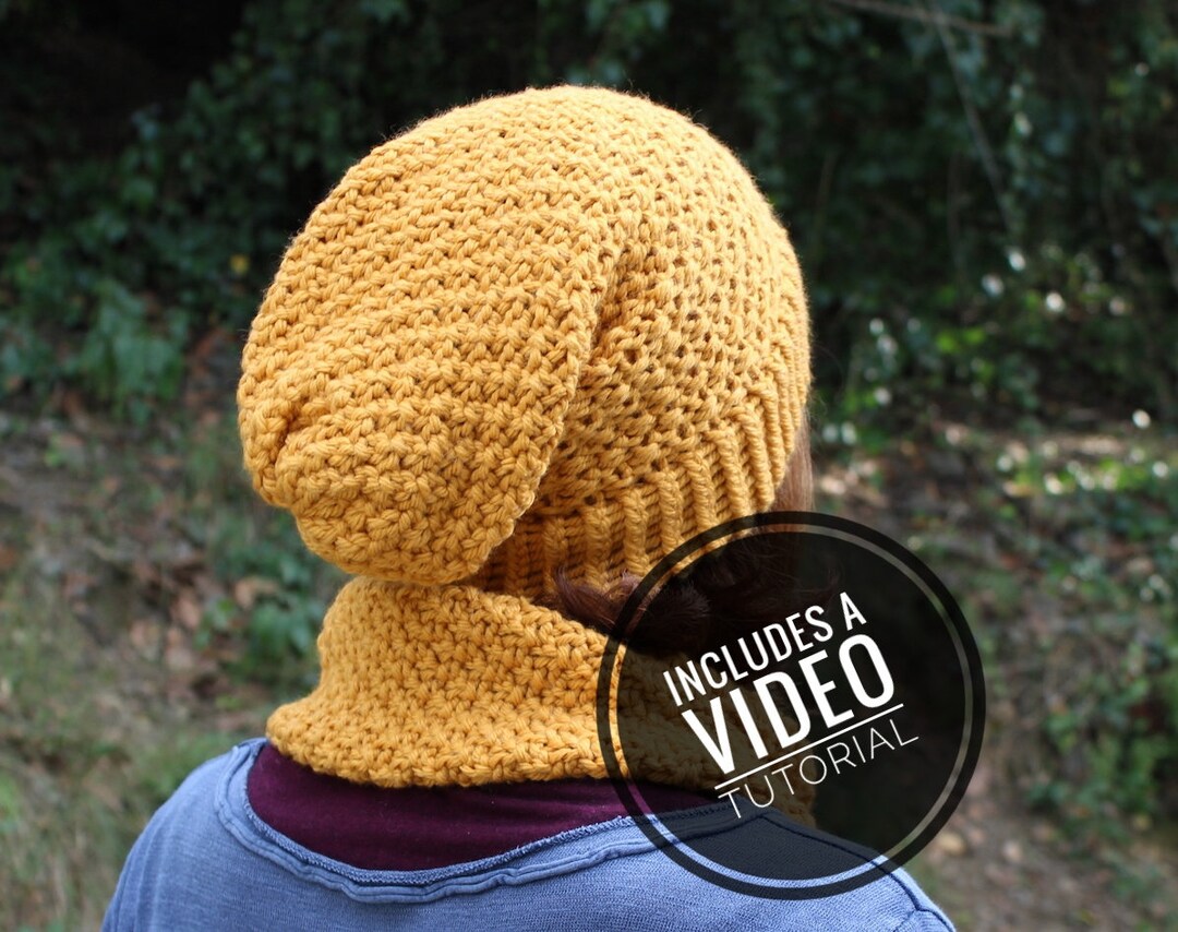 Loom Knit Irish Moss Slouchy Beanie Hat Pattern + Video Tutorial - Etsy