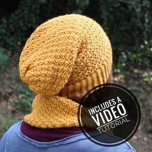 Loom Knit Irish Moss Slouchy Beanie Hat Pattern + Video Tutorial - Etsy