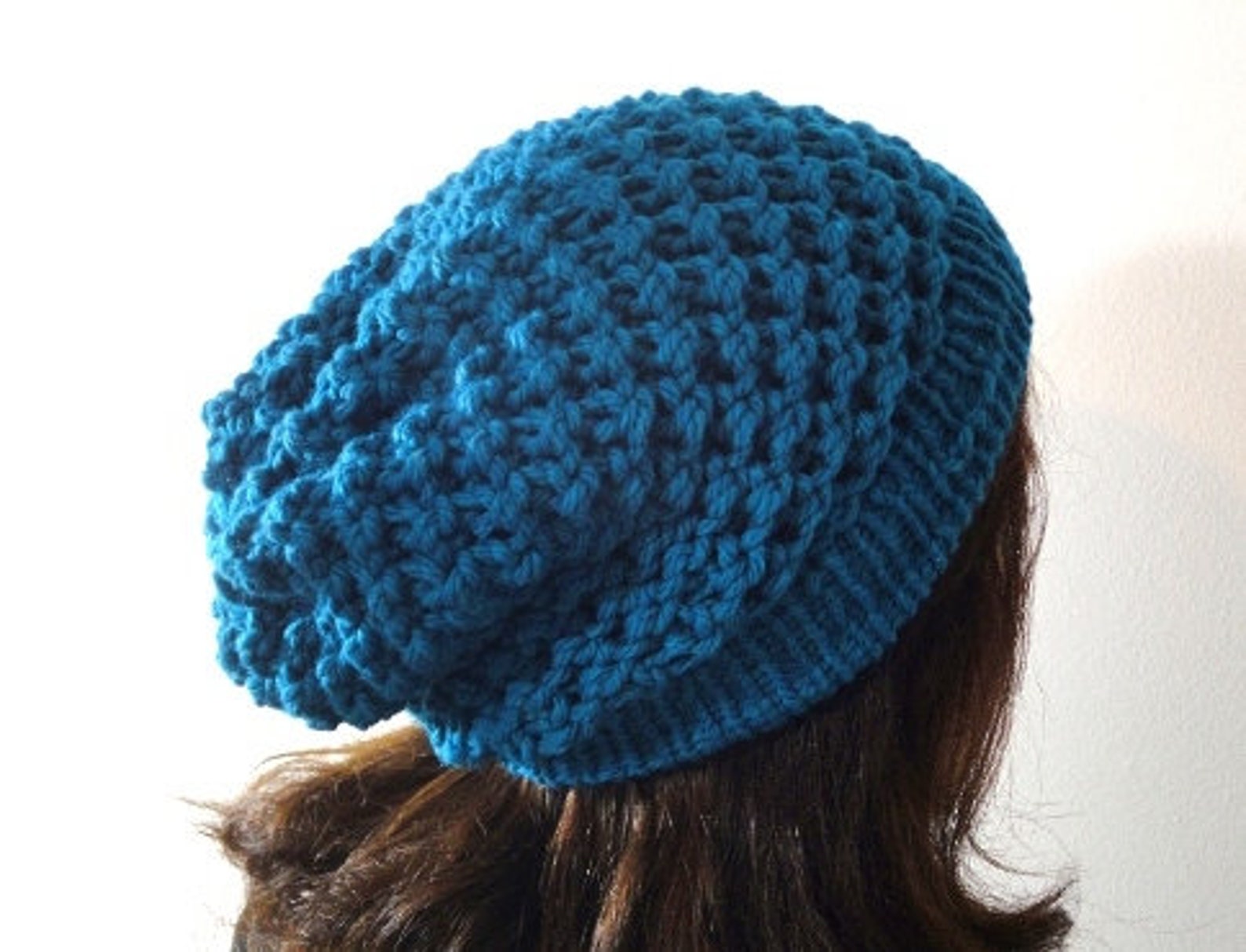 Loom Knit Spiral Slouchy Beanie Hat Pattern + Video Tutorial - Etsy