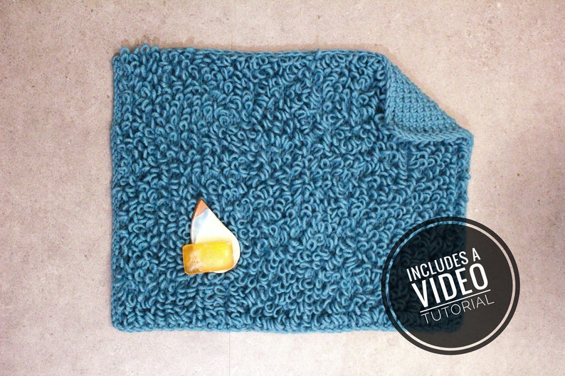Loom Knit Bath Mat Pattern Video Tutorial Etsy