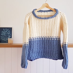 Loom Knit Winter Sweater Pattern + Video Tutorial