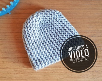 Modello per cappello a cloche aderente lavorato a telaio + video tutorial