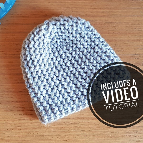 Loom Knit Fitted Cloche Hat Pattern + Video Tutorial