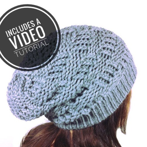 Loom Knit Baby Hat PATTERN With Video Tutorial Three Step Etsy