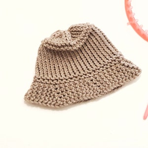 Loom Knit the Bucket Hat Pattern + Video Tutorial - Etsy