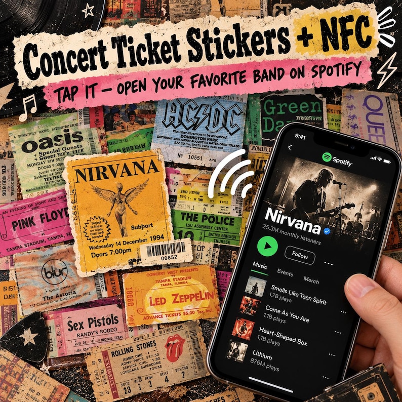 Prepared NFC music concept graphic