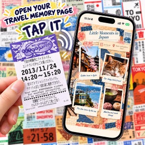 Prepared Japan travel NFC concept graphic