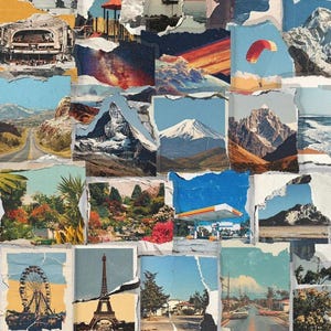 Nature and landscape sticker assortment