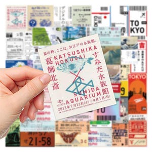 Japan ticket design close-up