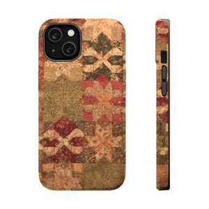 Vintage Patchwork Quilt Phone Case | Magnetic Impact-Resistant Case