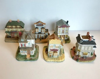 Americana Collection Lot of Six Vintage Buildings 1993 1994