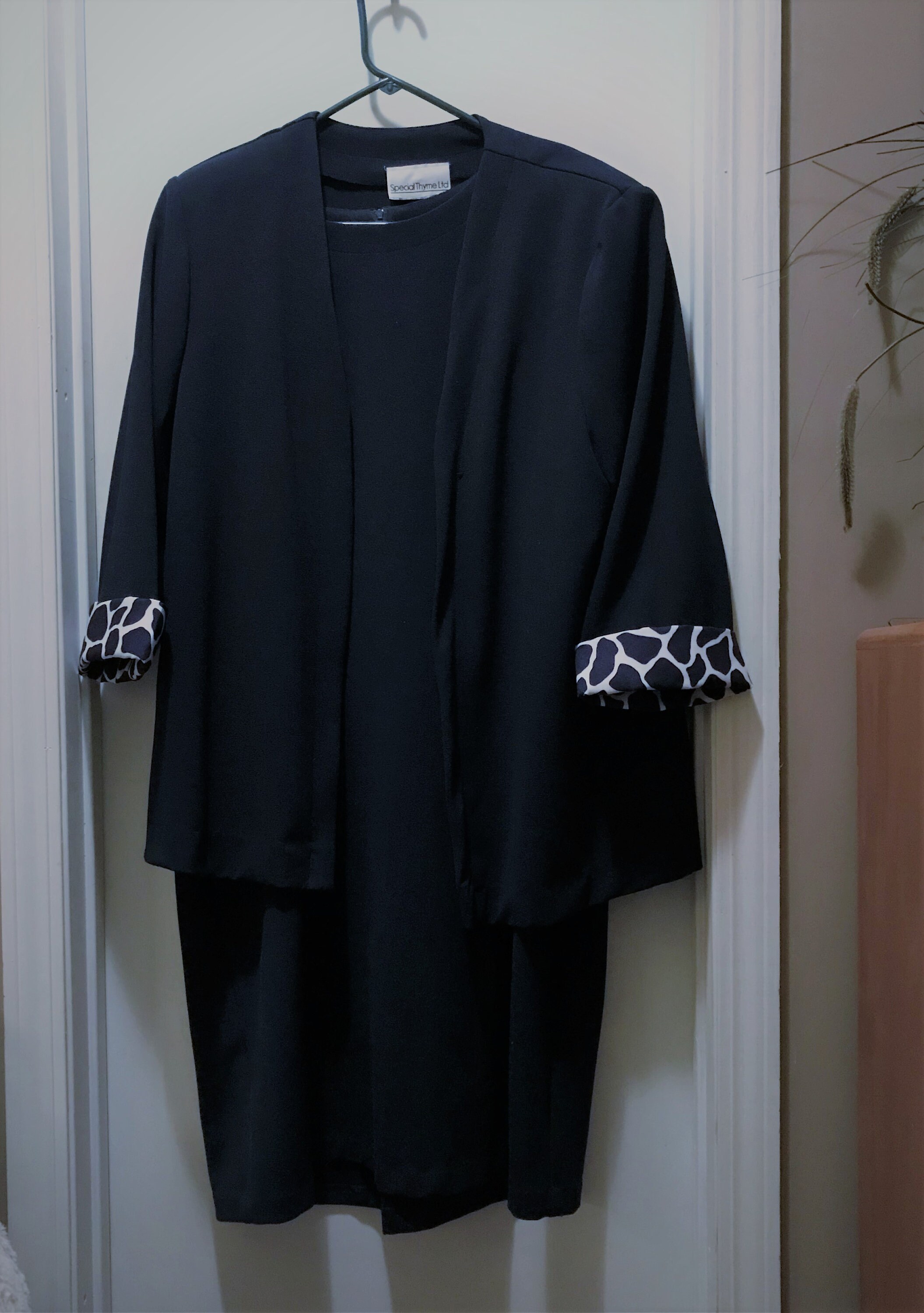 Navy blue jacket dress plus size Clearance