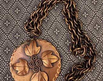 Rebajes Copper Pendant Vintage Mid-Century