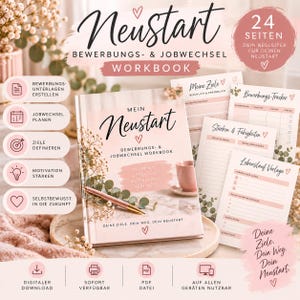 Application Workbook | Job Change Planner | Resume & Interview | 24-Page PDF