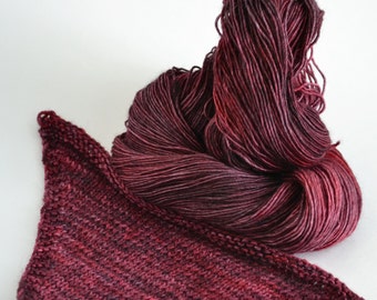 Hand dyed yarn pick your base - Hell's Kitchen - sw merino cashmere nylon fingering dk worsted