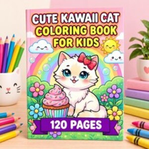 cat coloring book
coloring for kids
white cat pages
kawaii cat book
kitten coloring
kids activity book
cute cat artwork
screen free play
creative kids gift
feline coloring
120 page book
quiet time activity
cat lover gift