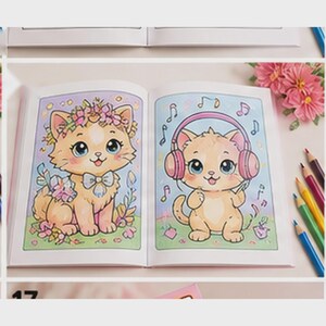 cat coloring book
coloring for kids
white cat pages
kawaii cat book
kitten coloring
kids activity book
cute cat artwork
screen free play
creative kids gift
feline coloring
120 page book
quiet time activity
cat lover gift