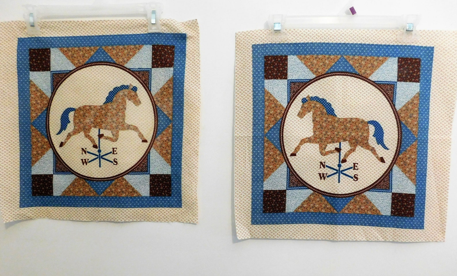 Fabric Panel Pillow Carousel Horse Quilting Fabric 2 Panels Etsy