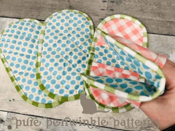 Oval POCKET POT HOLDERS  Pot holders, Sewing machine projects, Free pdf  sewing patterns