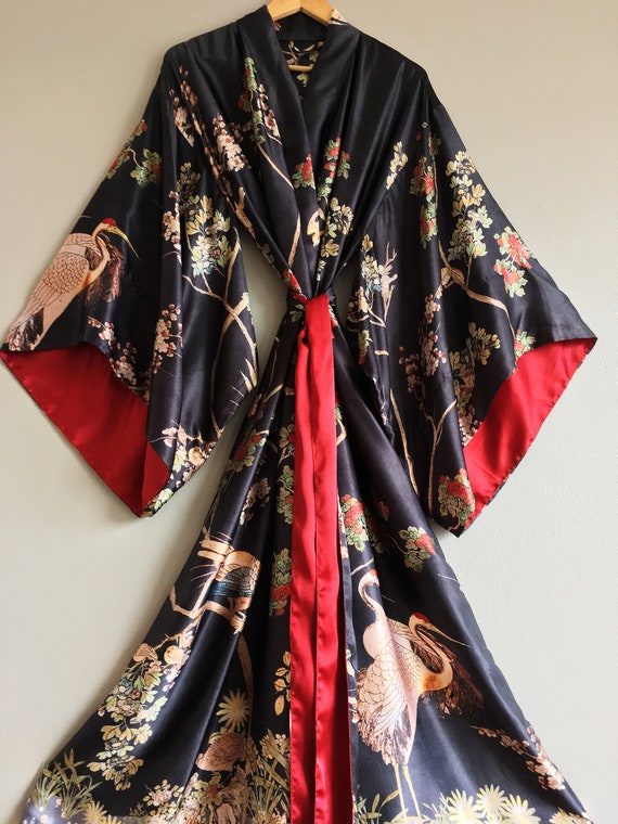 Petite kimono robe best sale