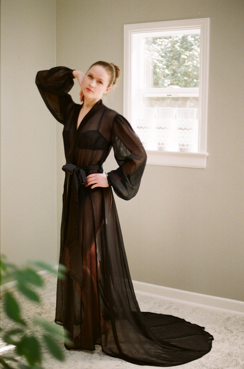 plus size floor length robe