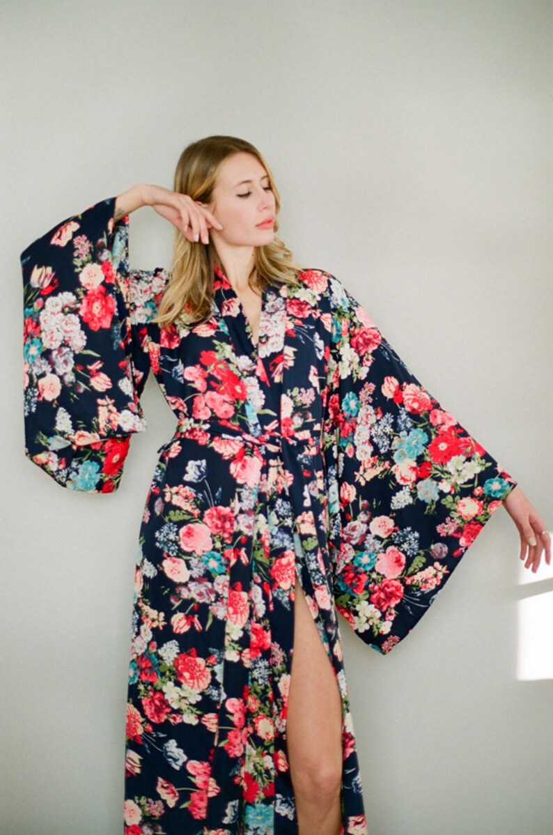 Jolie Femme 1 Custom Noguchi Kimono In Soft Faux Etsy