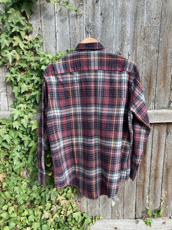 Vintage Purple Plaid Flannel Shirt Tartan Lumberjack … - Gem