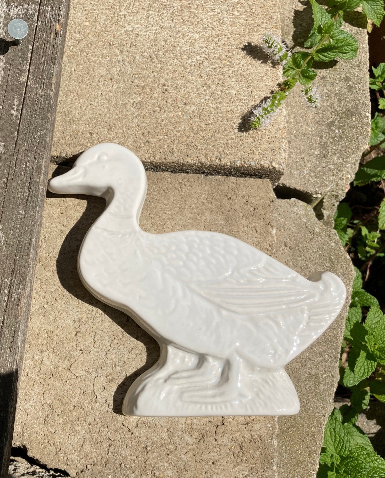Vintage Numbered Duck Mold White Ceramic Form Farmhouse Decor Etsy