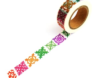 Christmas Washi Tape Snowflakes