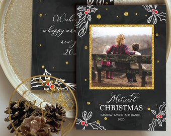 PRINTED Photo Greeting Cards- Christmas Cards, Rustic Holiday Cards, Family Photo Cards, Family Holiday Cards, Family Christmas Cards