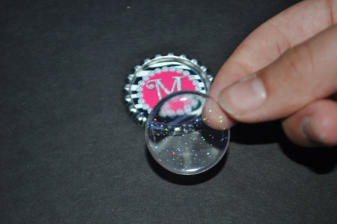 1 Personalized Burgundy Soccer Glitter Bottlecap Necklace 15 Etsy