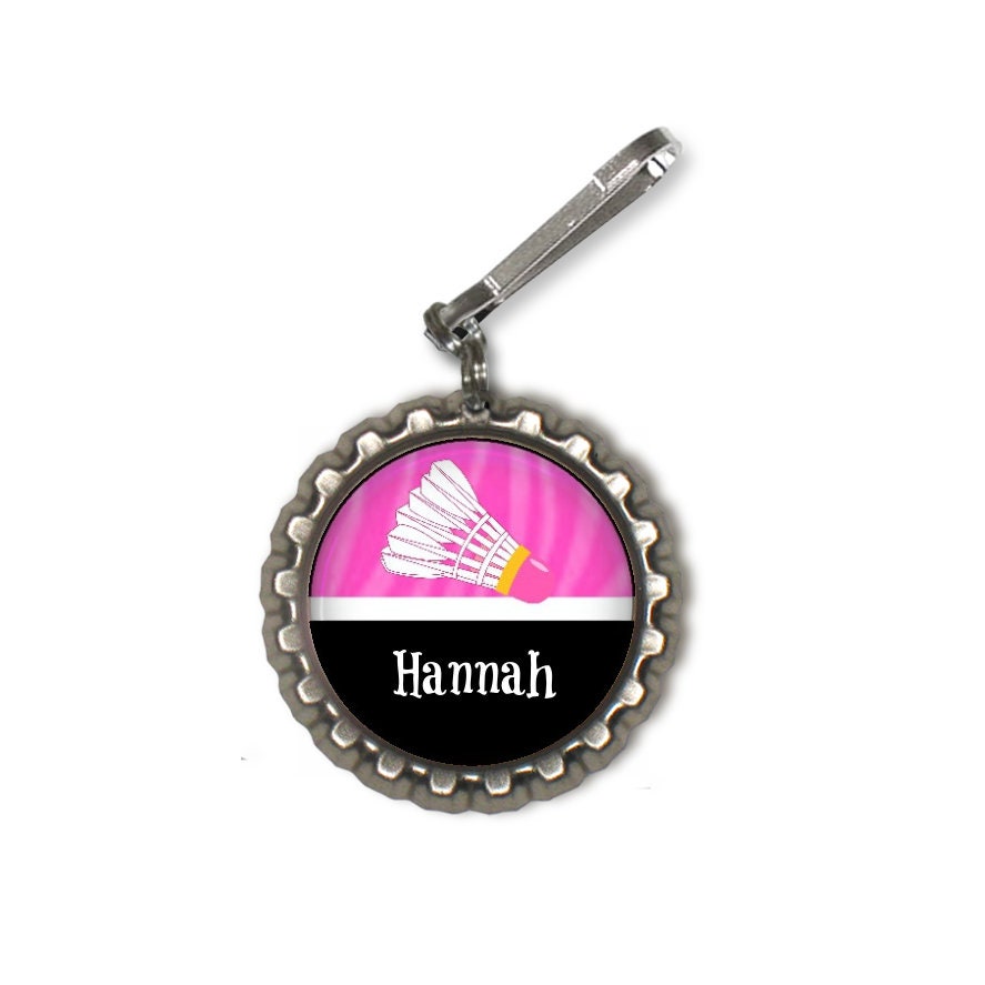 Mini Battledore Love Webbing Pendant Key Ring Holder Keychain Hanging Bag  Decor-Pink - Pink