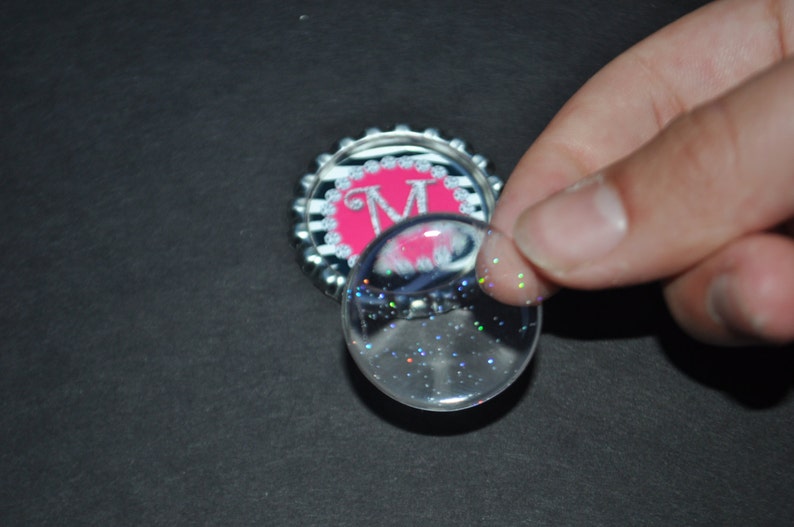 1 Personalized Light Blue Dance Chevron Bottlecap Zipper pull GLITTER or Plain dance team dance teacher gift gifts dance class ballet tap