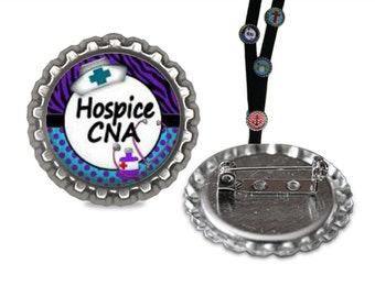 Hospice CNA Lanyard Pin: Unique ID Badge Clip