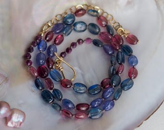 gem beaded necklaces