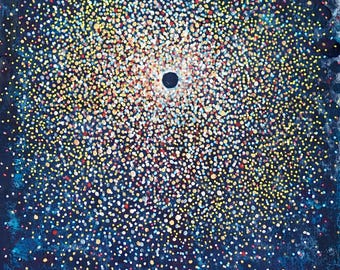 ALL is STARDUST ~ First Four Seconds, Original 5"x 7" Watercolor Painting