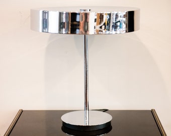 Hansen Polished Chrome Cicular Stunning Mid Century Lamp Free shipping