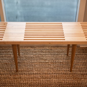 3660 Maple Two thirds open slat bench or table image 4